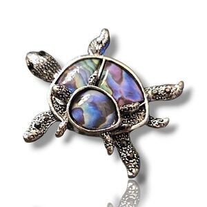 🐚Sea Turtle w Baby Brooch